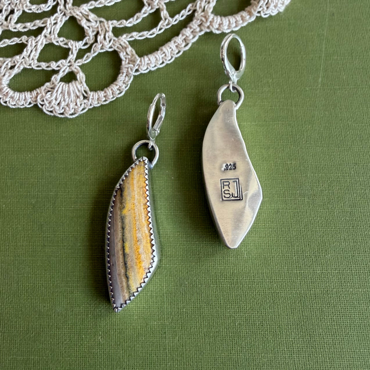 Bumblebee Jasper Earrings