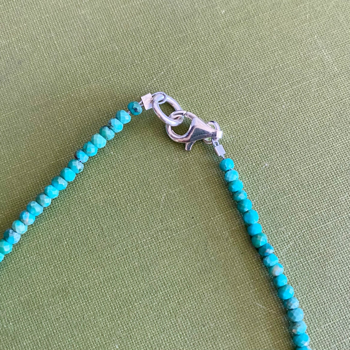 Turquoise & Pyrite Beaded Necklace
