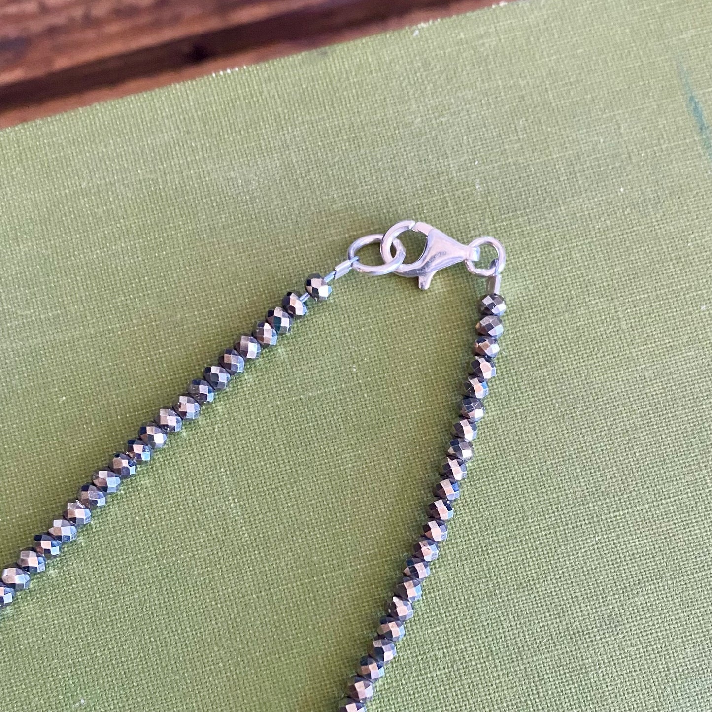 Pyrite & Pearl Beaded Necklace