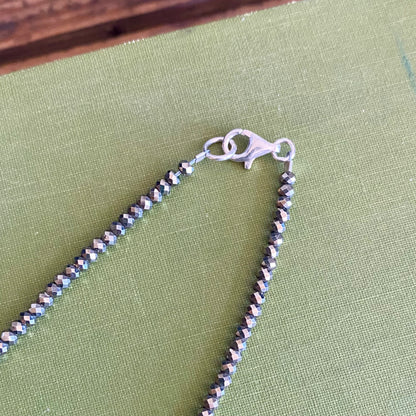 Pyrite & Pearl Beaded Necklace