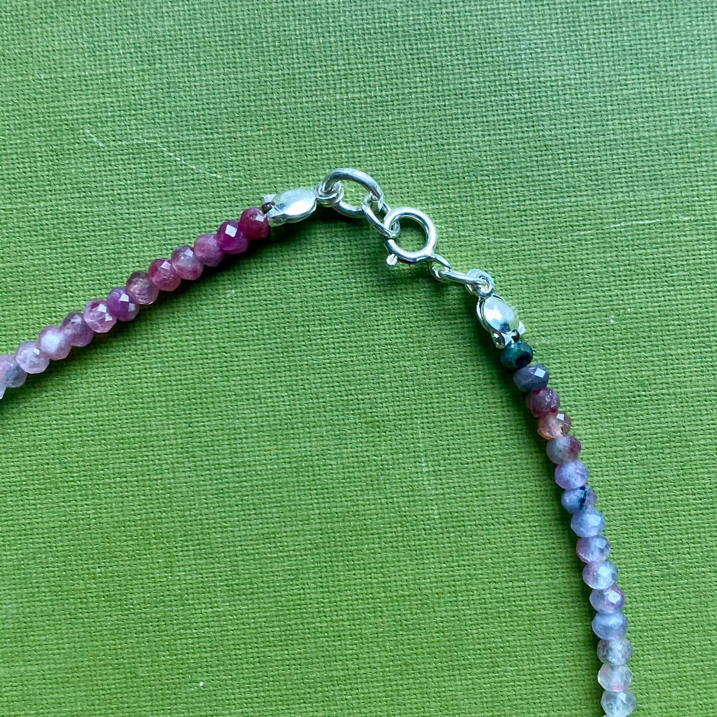Tourmaline & Garnet Beaded Necklace