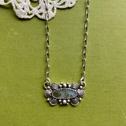 Brown Dendritic Agate Necklace