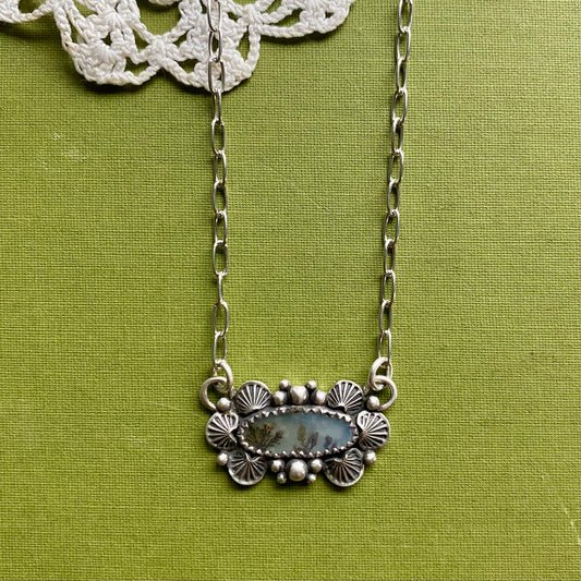 Brown Dendritic Agate Necklace