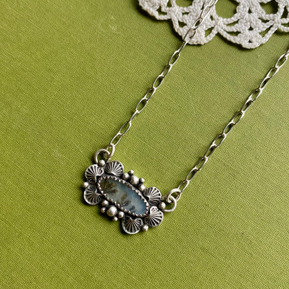 Brown Dendritic Agate Necklace