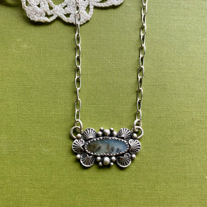 Brown Dendritic Agate Necklace