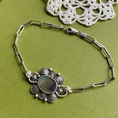 Brown Dendritic Agate Bracelet