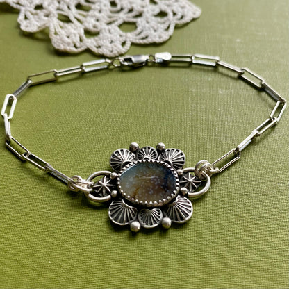 Brown Dendritic Agate Bracelet