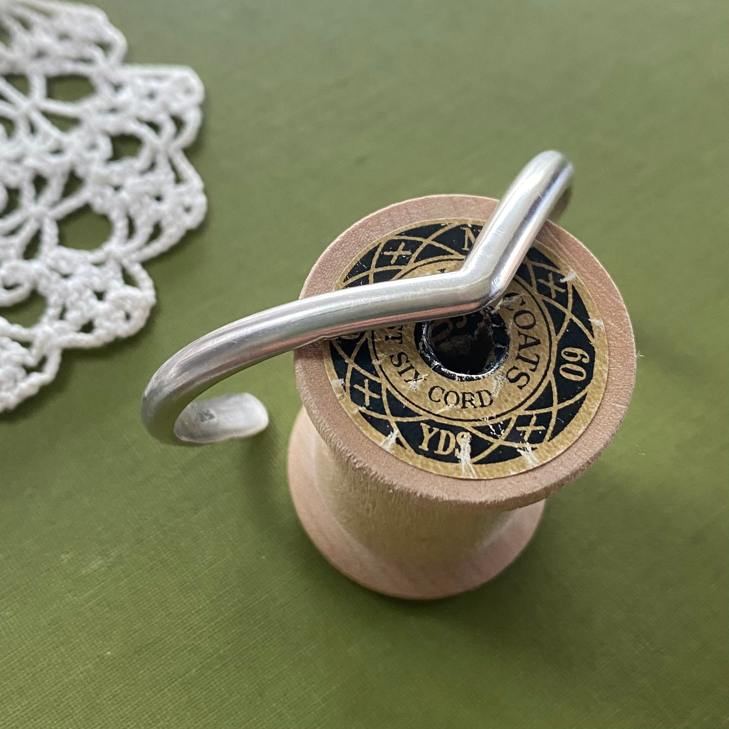 Sterling Silver V Shaped Cuff Bracelet