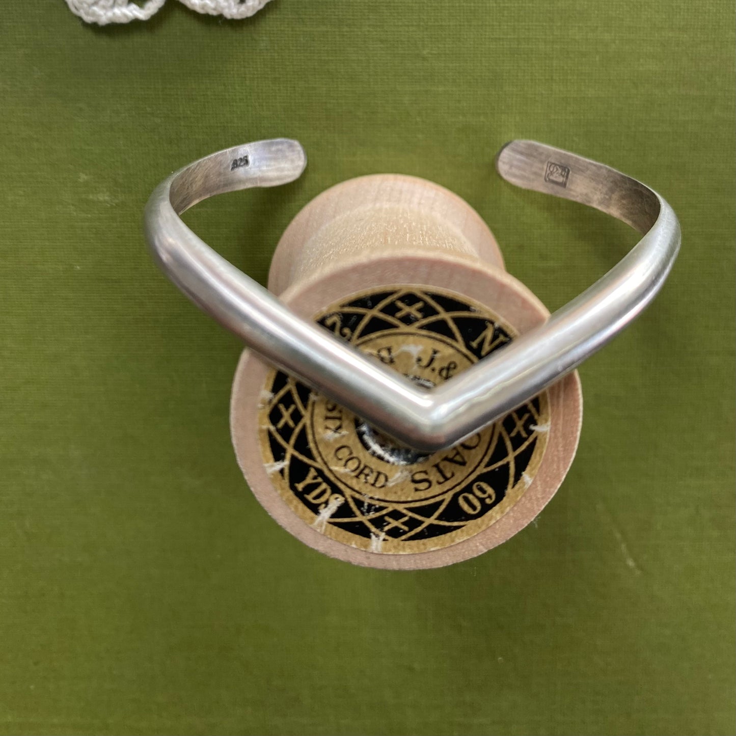 Sterling Silver V Shaped Cuff Bracelet