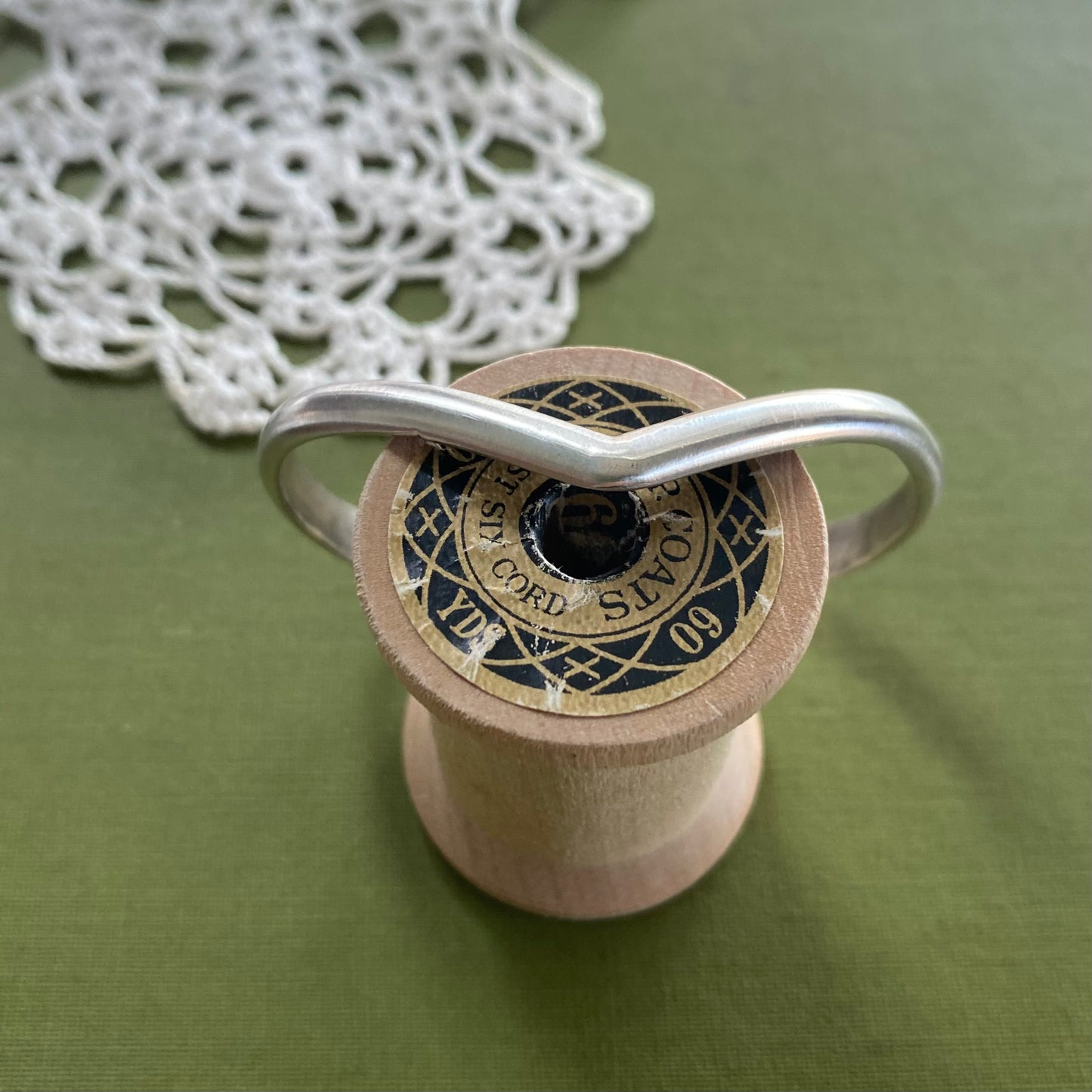 Sterling Silver V Shaped Cuff Bracelet