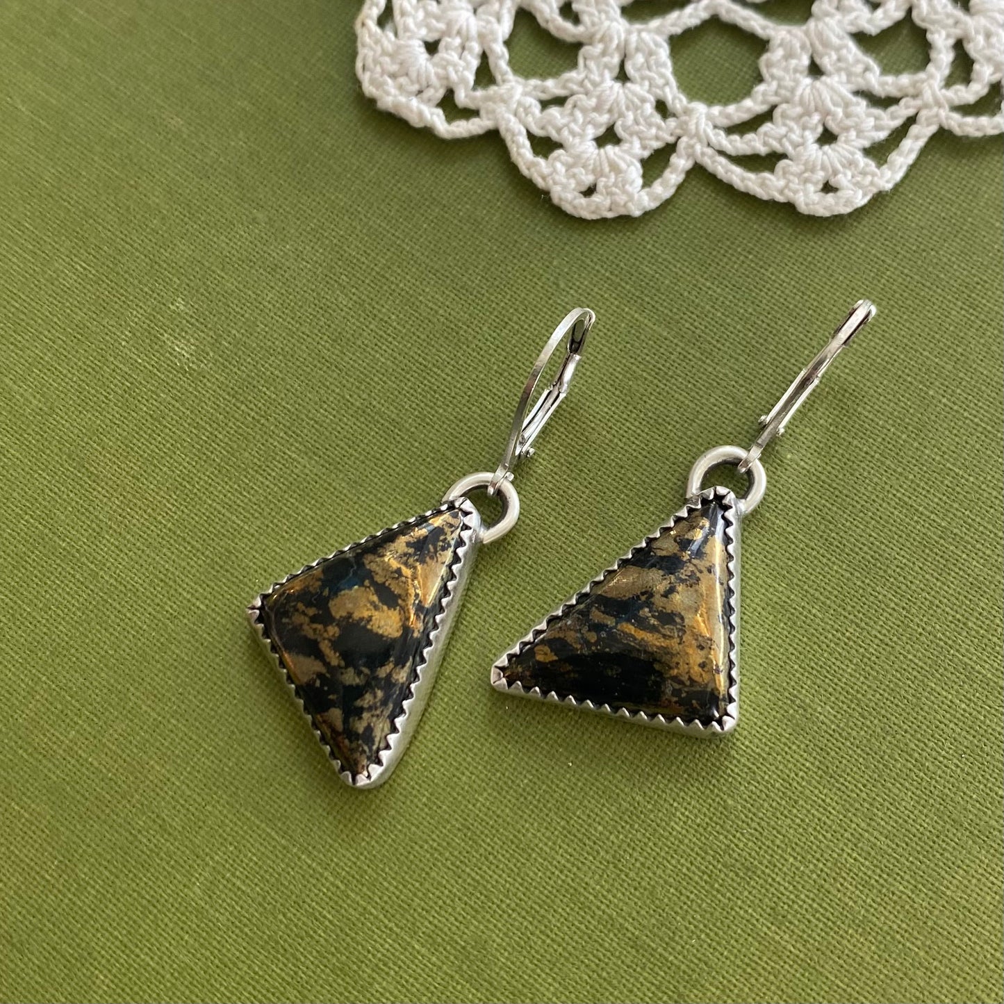 Chalcopyrite Earrings