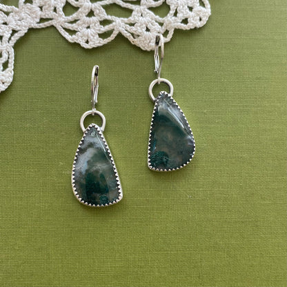 Moss Agate Earrings