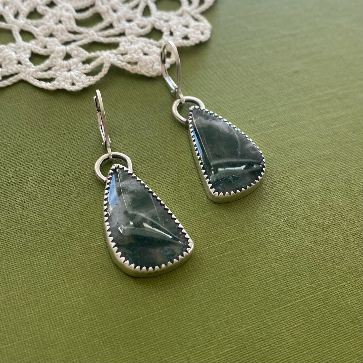 Moss Agate Earrings
