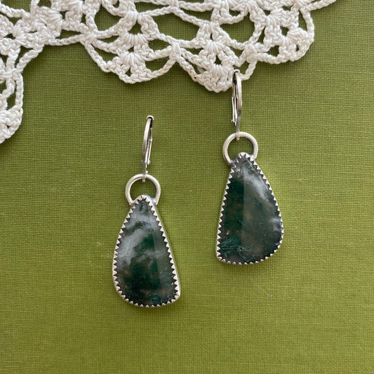 Moss Agate Earrings