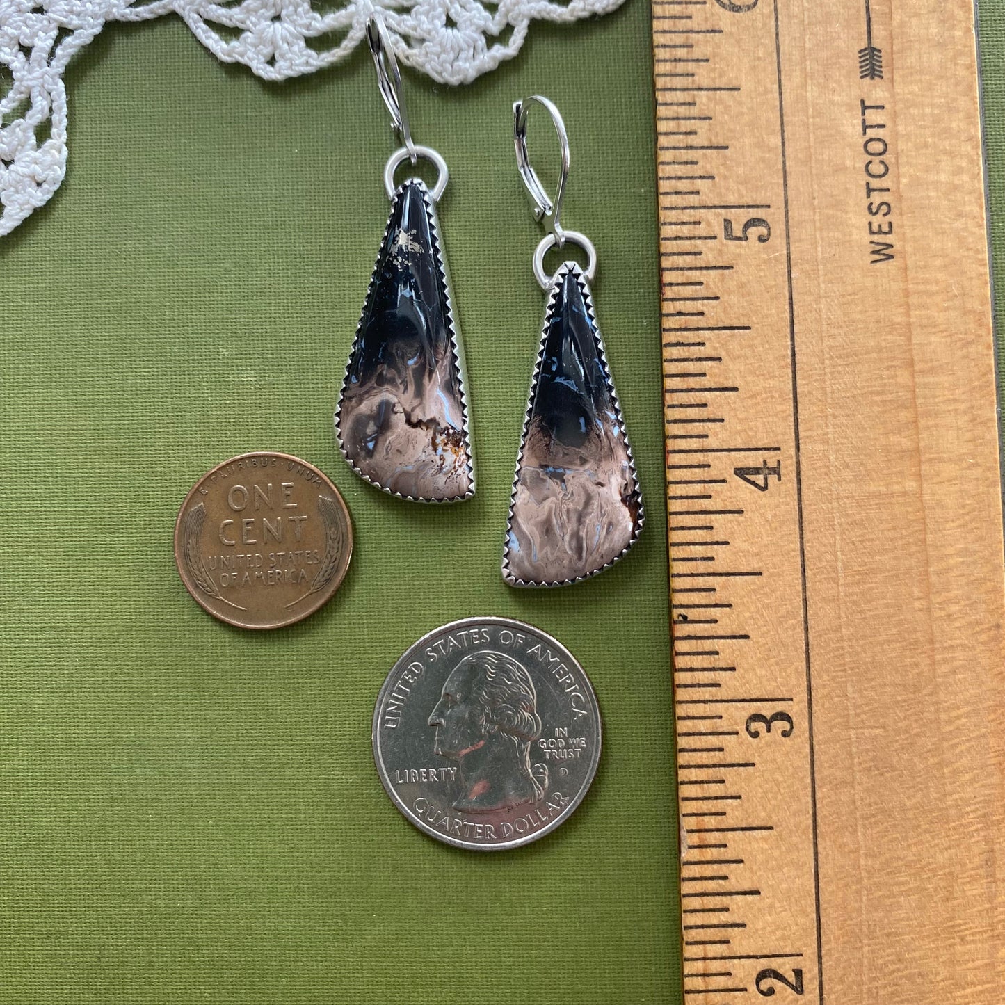 Petrified Palm Wood Earrings