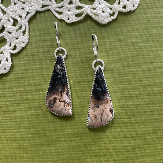 Petrified Palm Wood Earrings