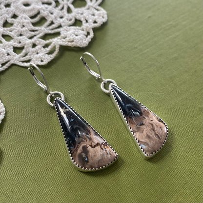 Petrified Palm Wood Earrings