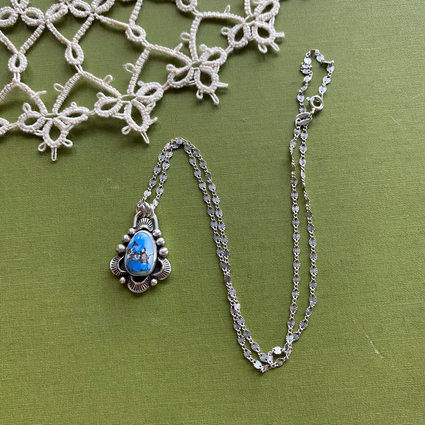 Golden Hills Turquoise Pendant