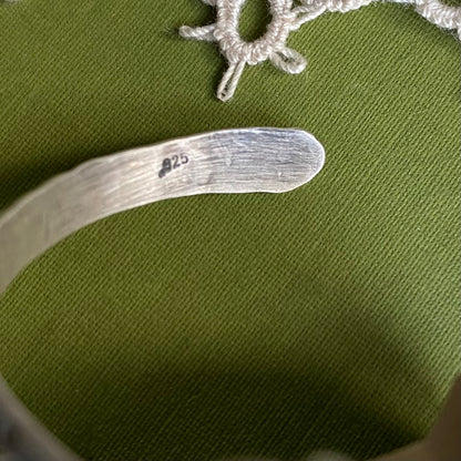 Square Blue Bird Turquoise Cuff Bracelet