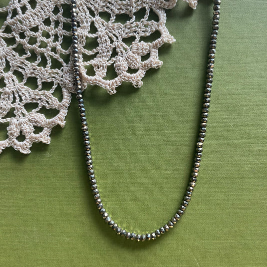 Pyrite Beaded Necklace