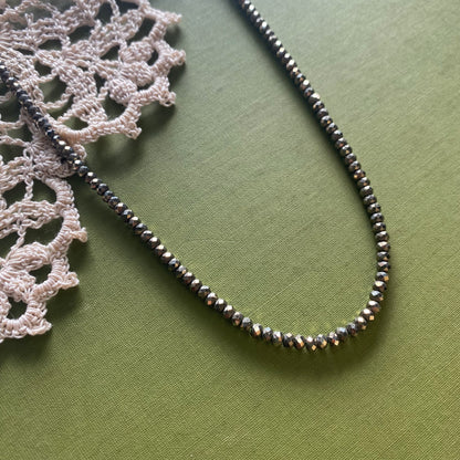 Pyrite Beaded Necklace