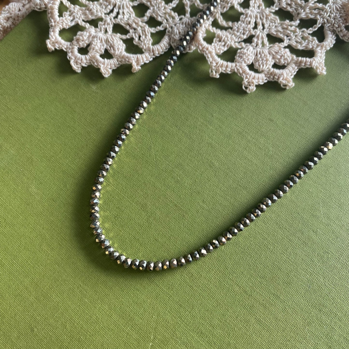 Pyrite Beaded Necklace