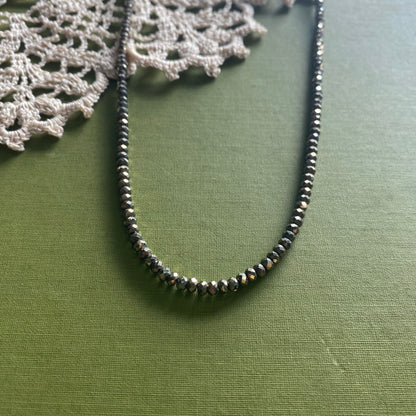 Pyrite Beaded Necklace