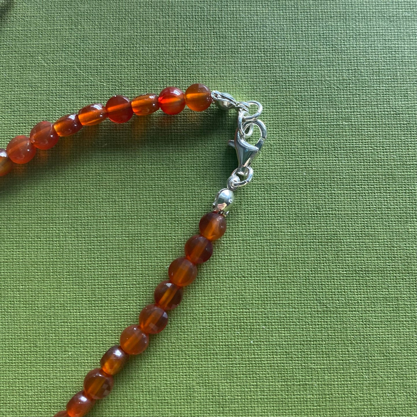 Carnelian & Pyrite Beaded Necklace