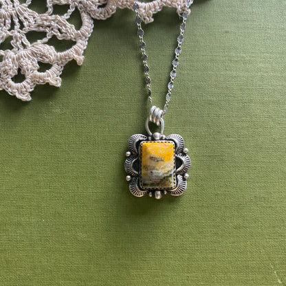 Bumblebee Jasper Pendant