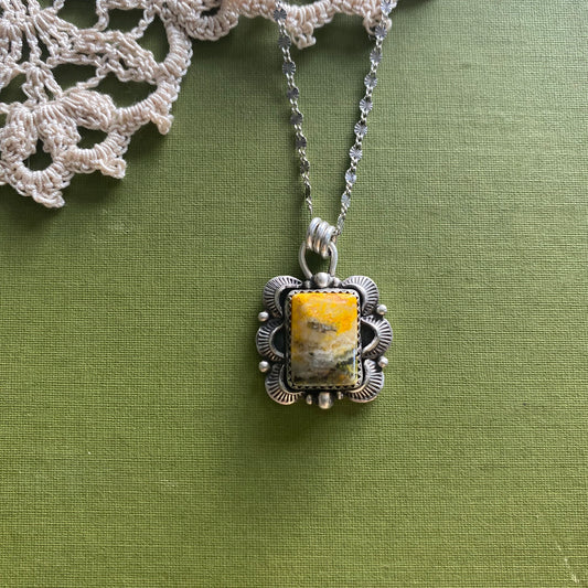 Bumblebee Jasper Pendant
