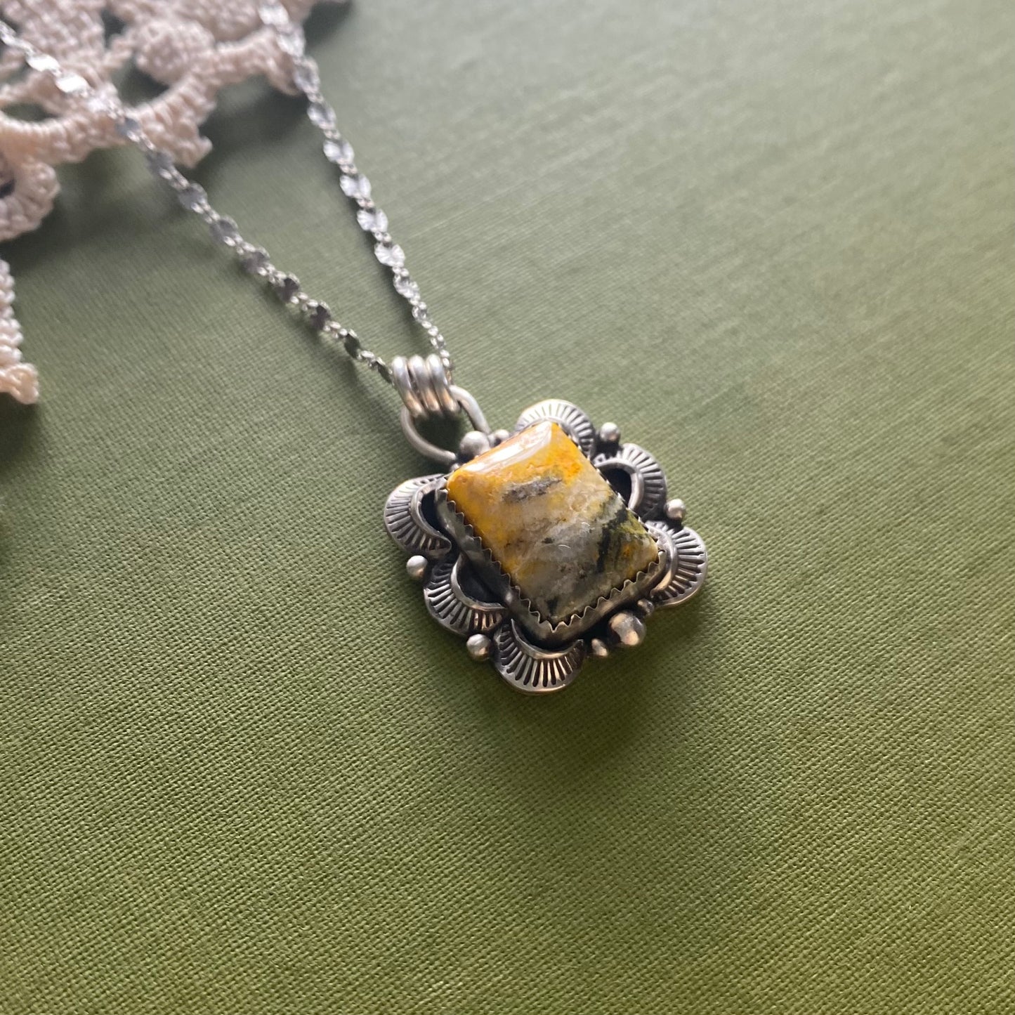 Bumblebee Jasper Pendant
