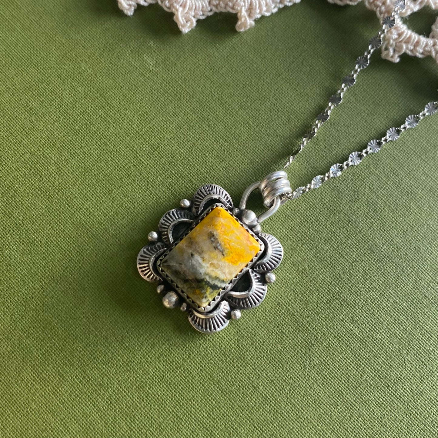 Bumblebee Jasper Pendant