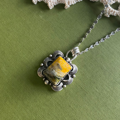 Bumblebee Jasper Pendant