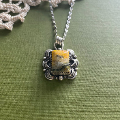 Bumblebee Jasper Pendant