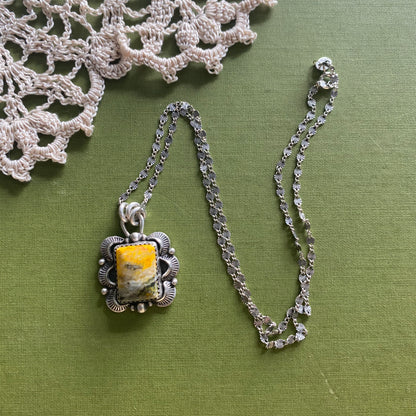 Bumblebee Jasper Pendant