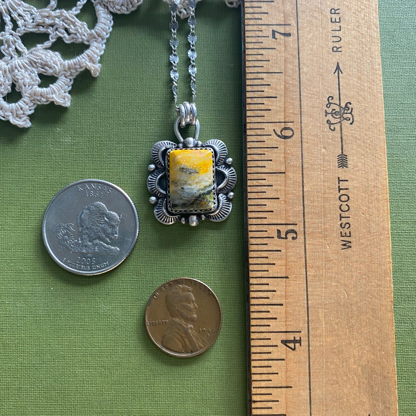 Bumblebee Jasper Pendant