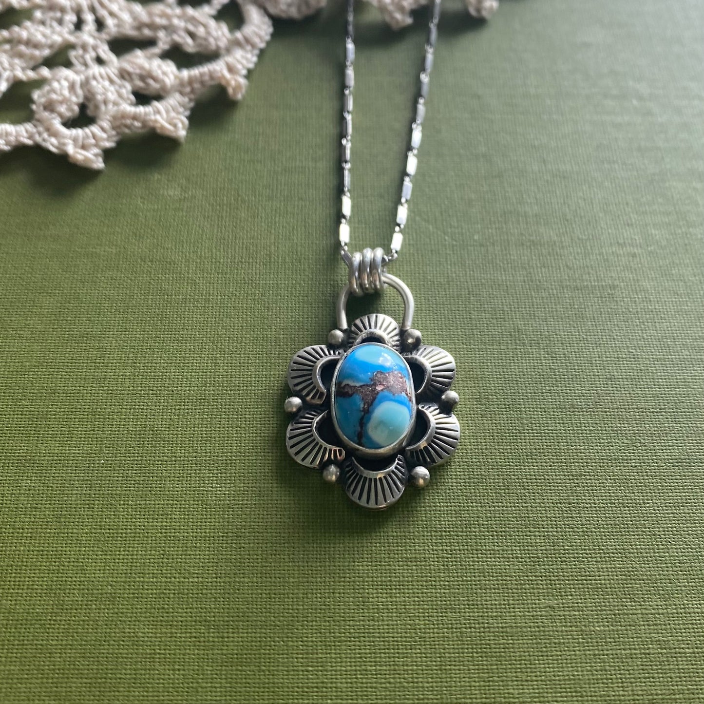 Golden Hills Turquoise Pendant