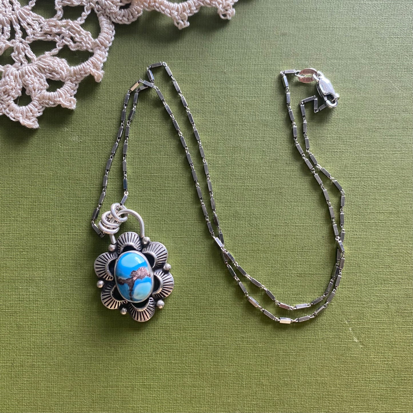 Golden Hills Turquoise Pendant