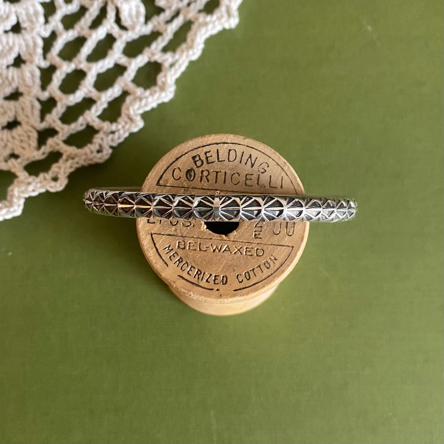 XSmall/Small Indra Hand Stamped Cuff Bracelet