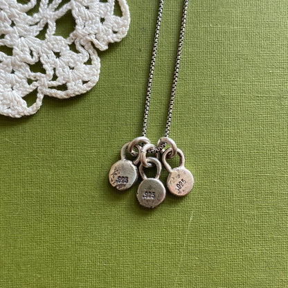 Teeny Tiny 3 Heart Necklace