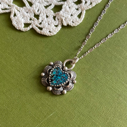 Hubei Cloud Mountain Turquoise Heart Pendant