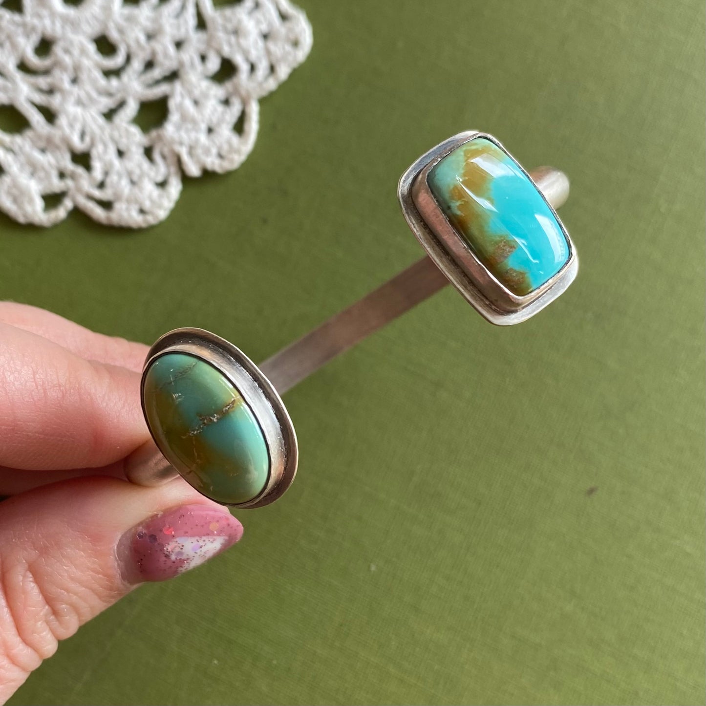 Royston Turquoise Open Cuff Bracelet