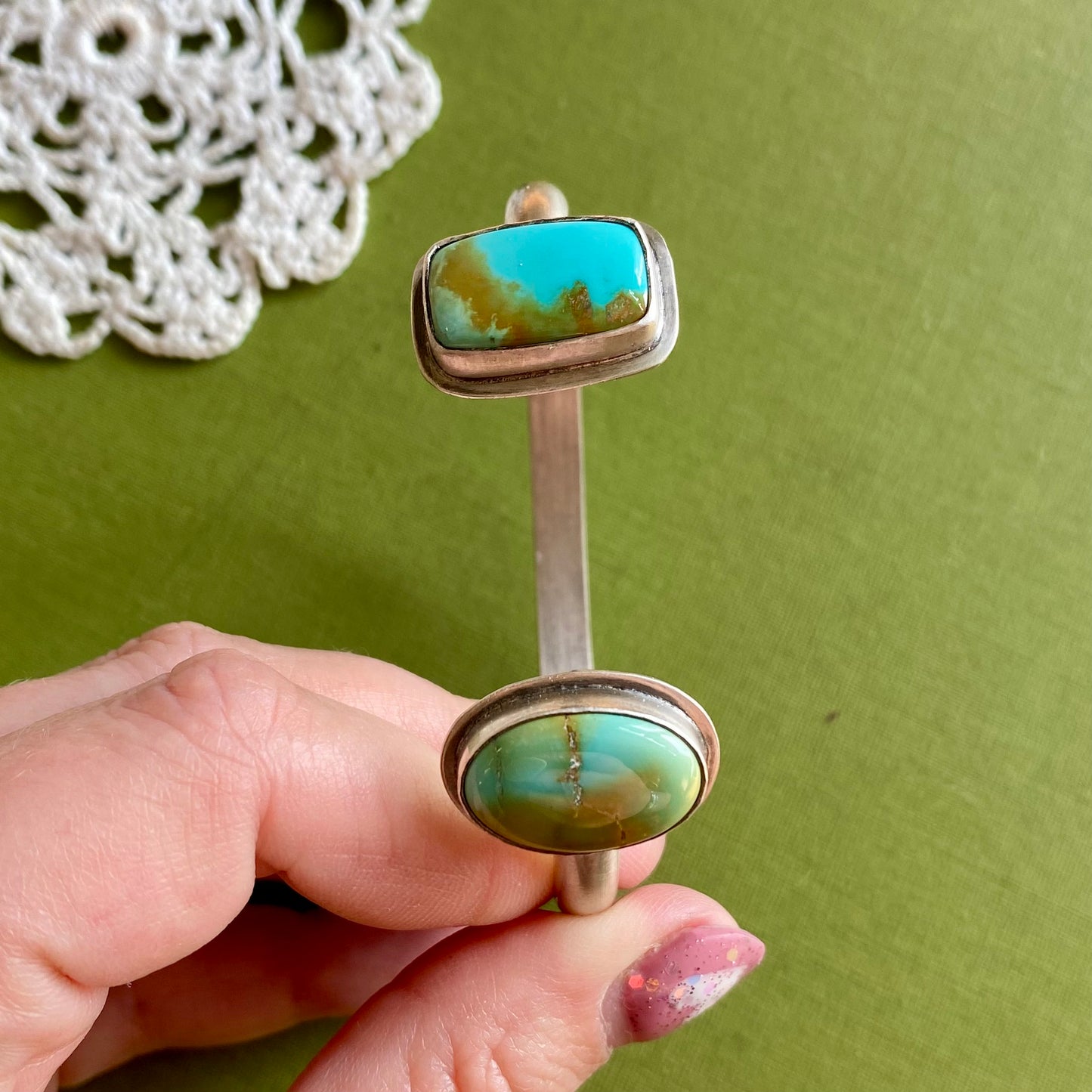 Royston Turquoise Open Cuff Bracelet