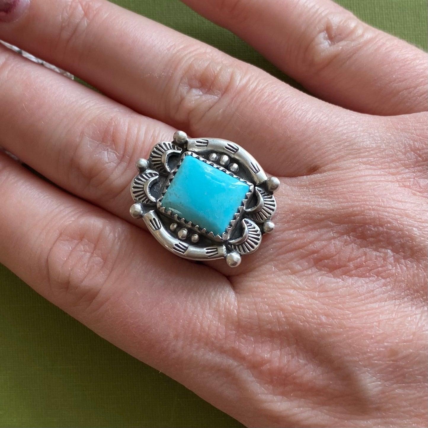 Campitos Turquoise Ring Size 8.75