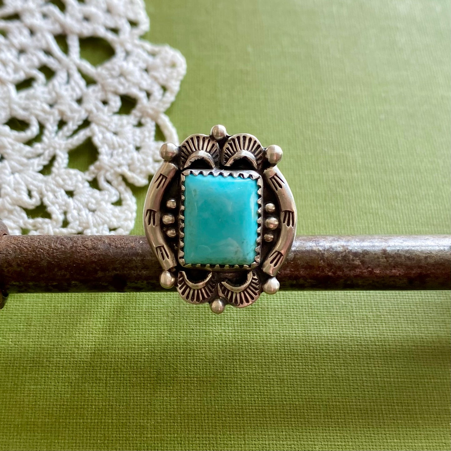 Campitos Turquoise Ring Size 8.75