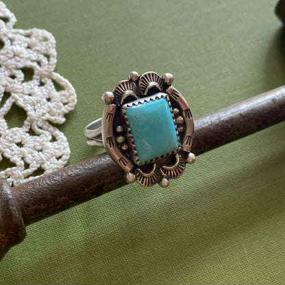 Campitos Turquoise Ring Size 8.75