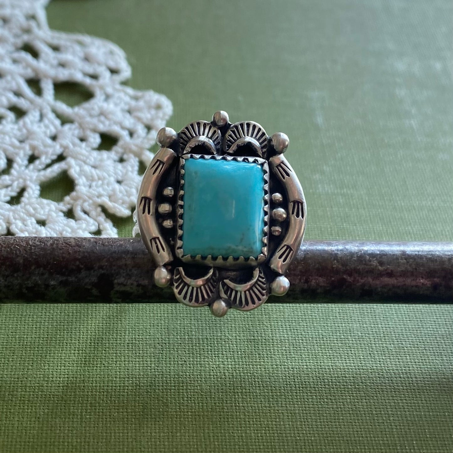 Campitos Turquoise Ring Size 8.75