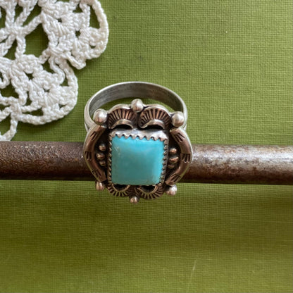 Campitos Turquoise Ring Size 8.75