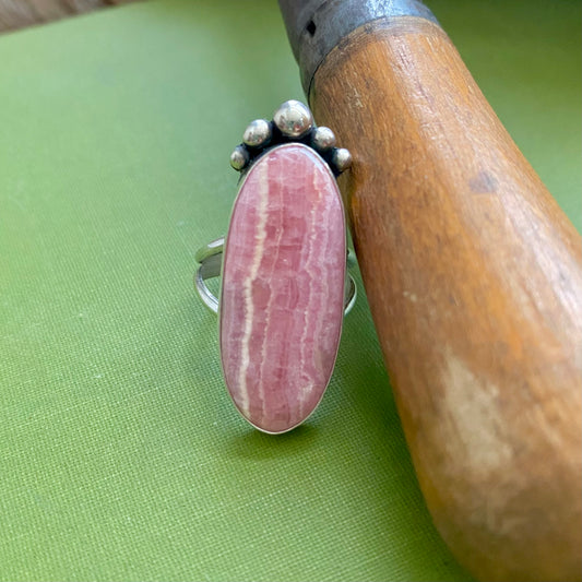 Rhodochrosite Ring