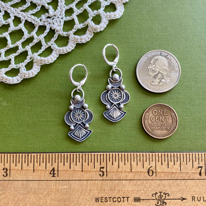 Sterling SIlver Stamped Earrings
